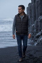 Liam | Quilted Puffer Vest with -lined Collar