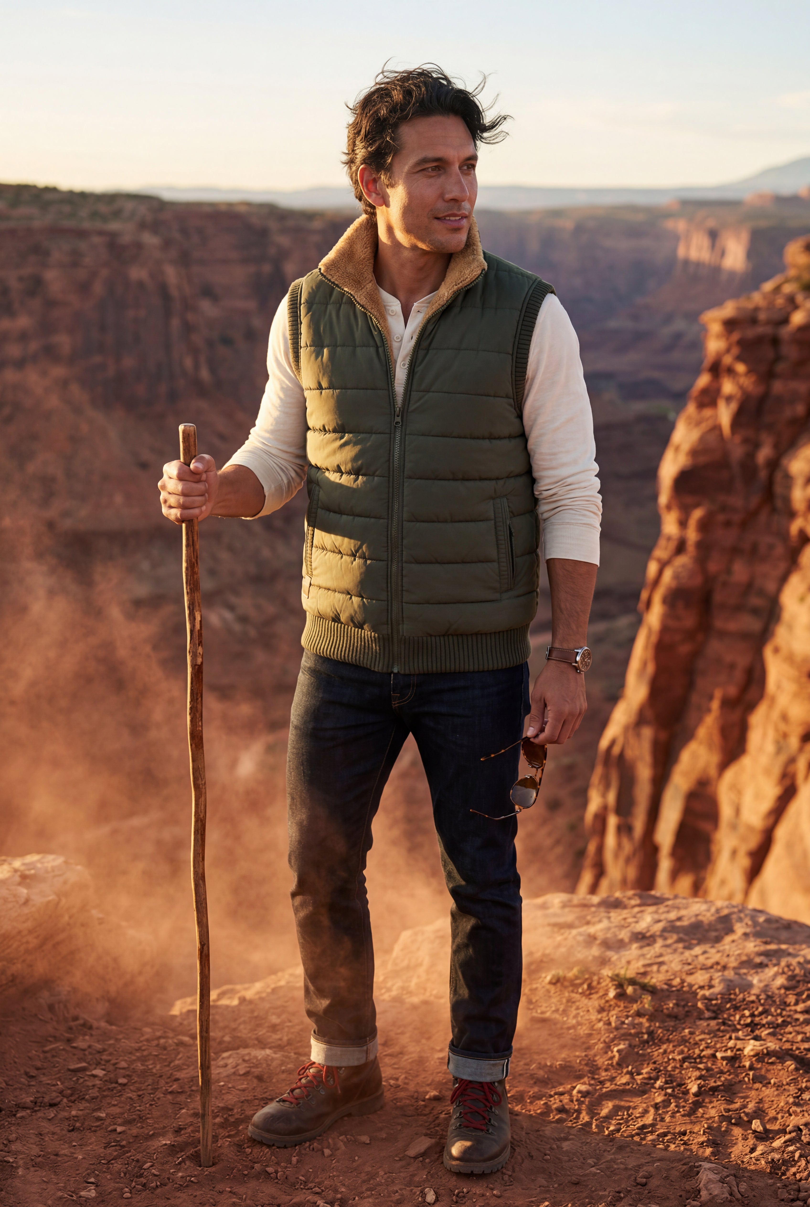 Liam | Quilted Puffer Vest with -lined Collar