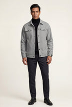 Liam | Men's Structured Snap Front Classic Trucker Jacket