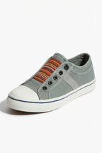Lia | Multicolor Elastic Band Slip-on Canvas Sneaker