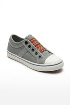 Lia | Multicolor Elastic Band Slip-on Canvas Sneaker