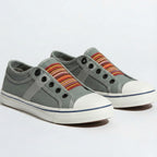 Lia | Multicolor Elastic Band Slip-on Canvas Sneaker