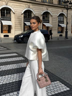 The Zamira - Satin Statement Top
