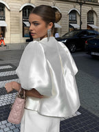 The Zamira - Satin Statement Top