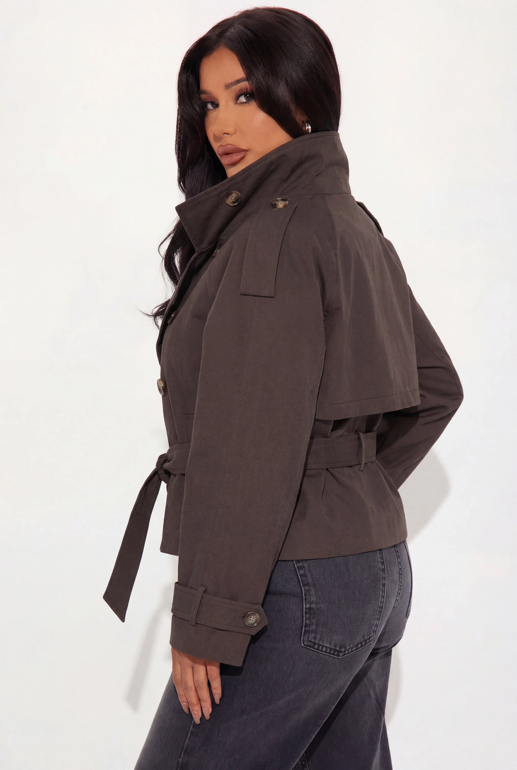 Elcevi | Women's Trenchcoat with Button Closure