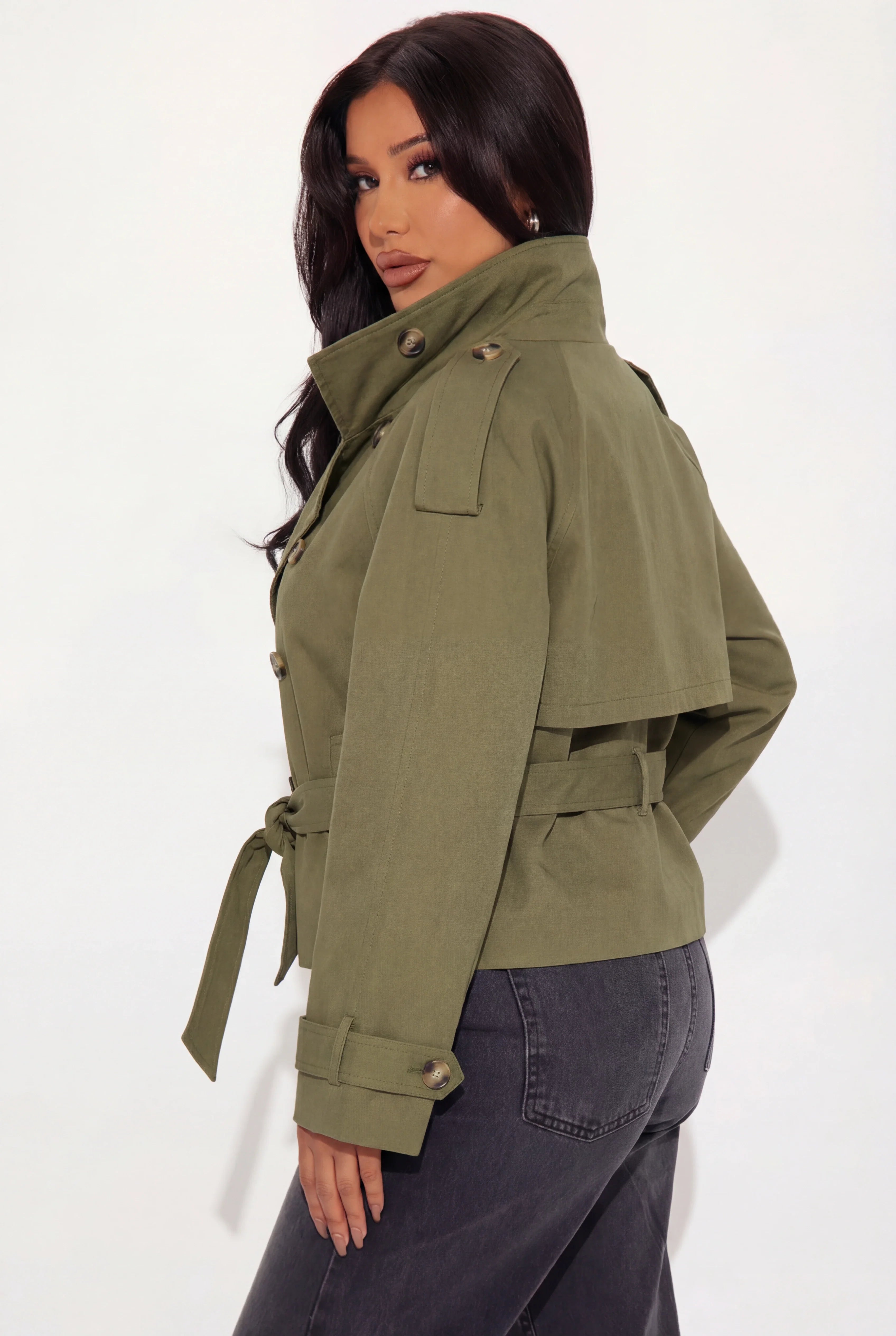Elcevi | Women's Trenchcoat with Button Closure