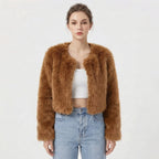 Lia | Women's Short Cardigan Fur Coat