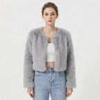 Lia | Women's Short Cardigan Fur Coat