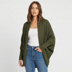 Lia | Women's Oversized Batwing Open Front Loose Knit Cardigan