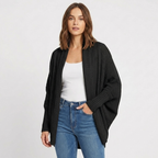 Lia | Women's Oversized Batwing Open Front Loose Knit Cardigan