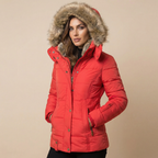 Lia | Women's Slim Fit Fur Collar Puffer Down Winter Jacket