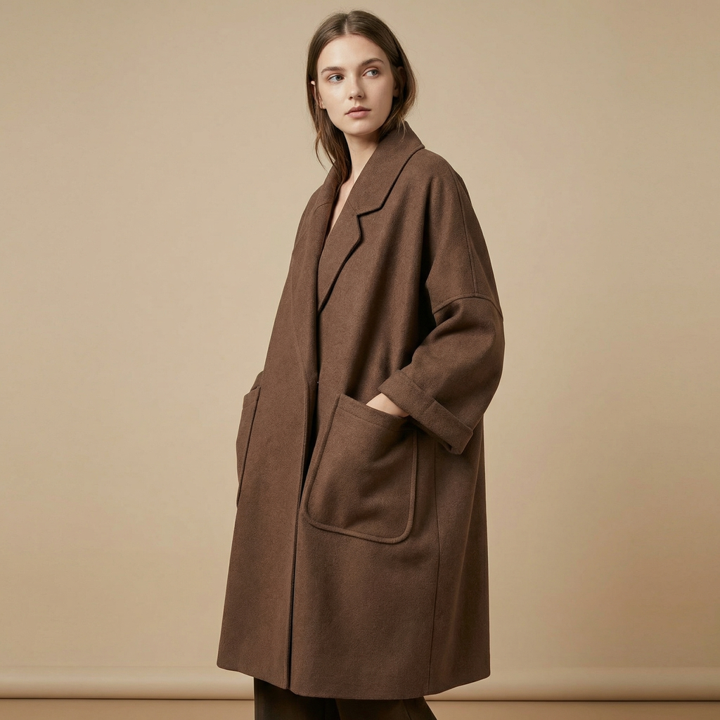 Lia | Women's Oversized Double-Sided Longline Wool Trench Coat