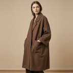 Lia | Women's Oversized Double-Sided Longline Wool Trench Coat