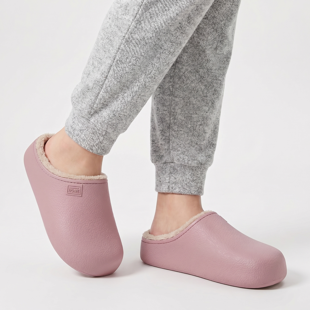 Lia | Women's Waterproof Plush Thick Sole Indoor Outdoor Slippers