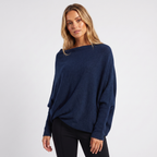Lia | Women's Oversized Batwing Knit Pullover Jumper