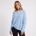 Lia | Women's Oversized Batwing Knit Pullover Jumper