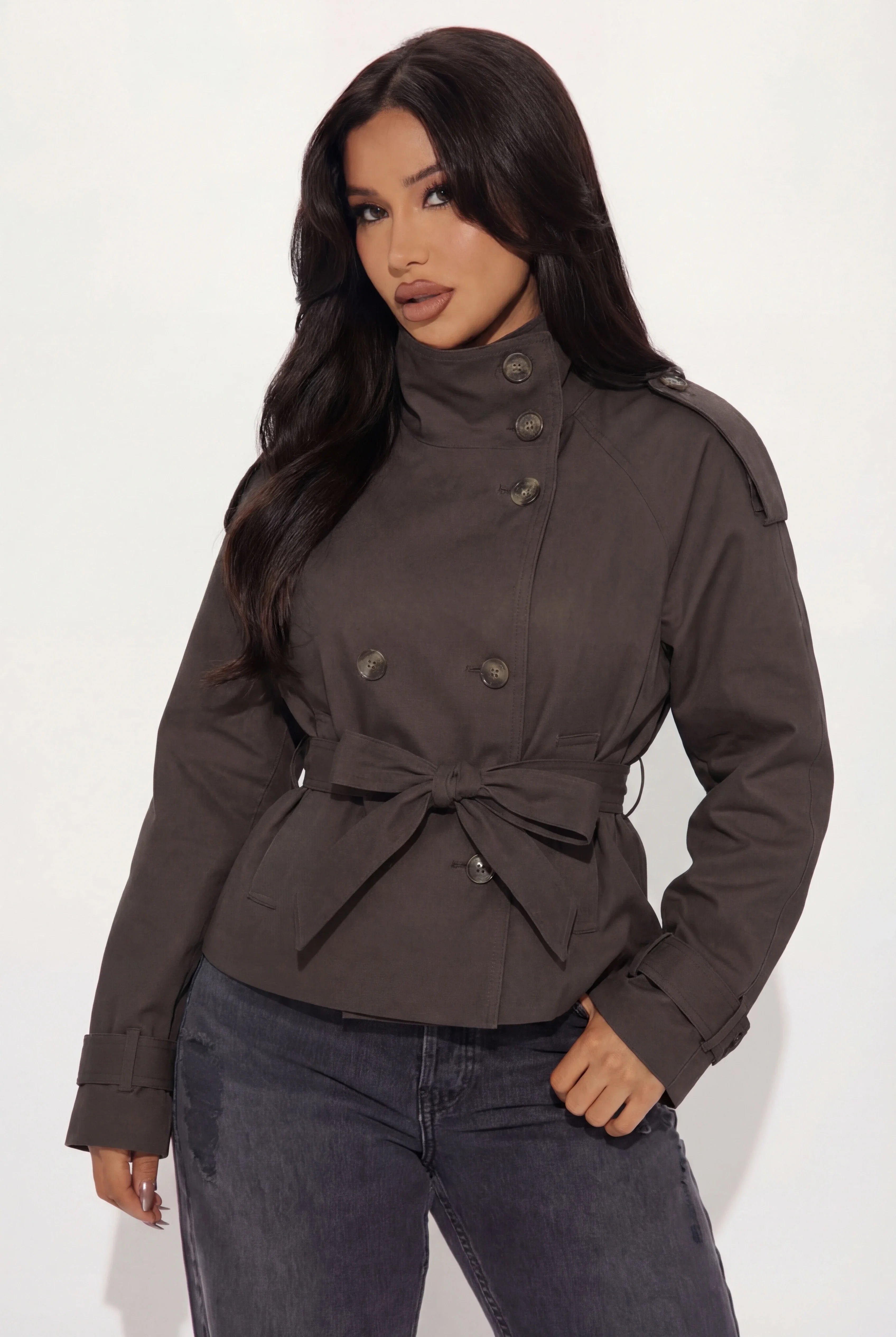 Elcevi | Women's Trenchcoat with Button Closure