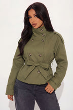 Elcevi | Women's Trenchcoat with Button Closure
