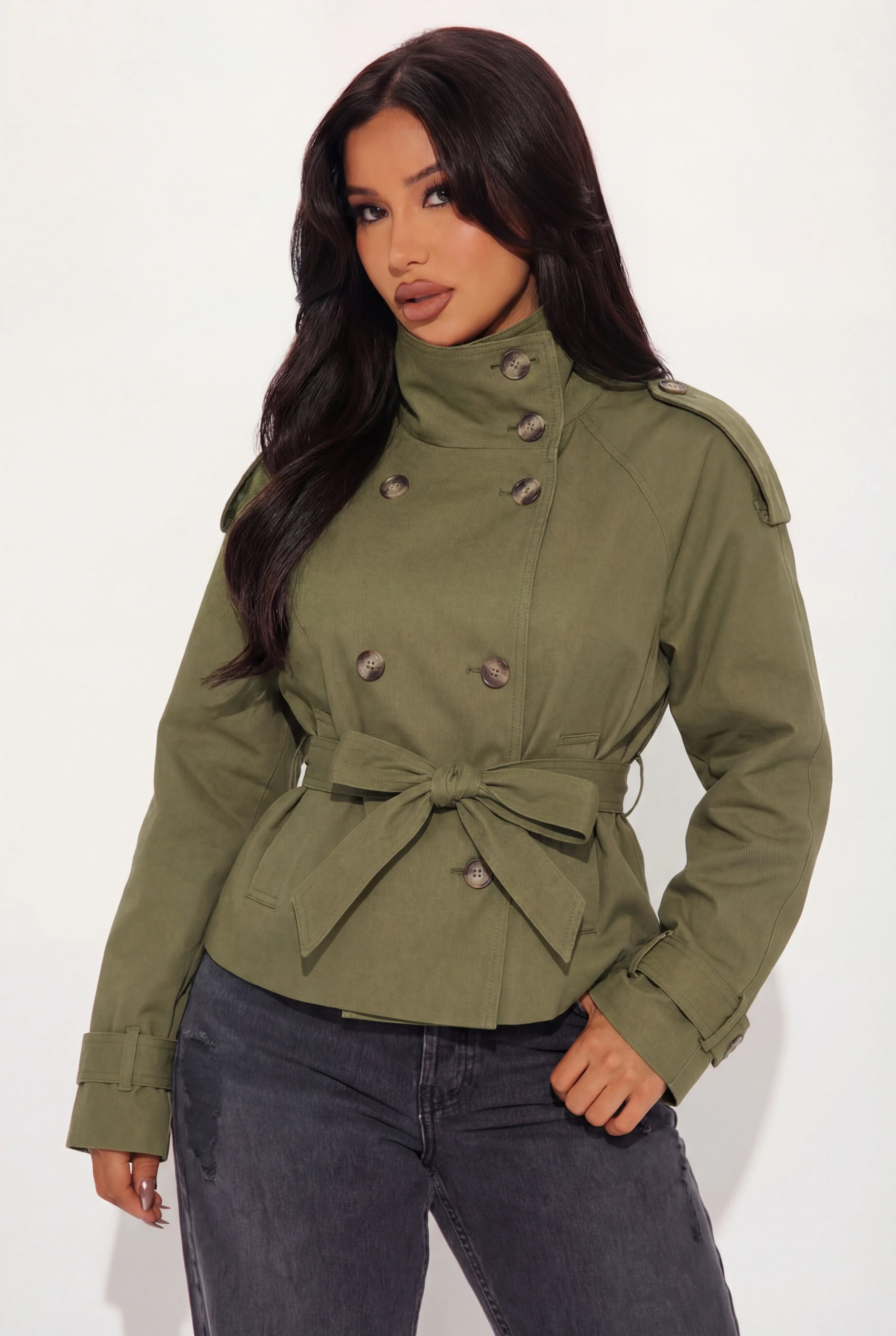 Elcevi | Women's Trenchcoat with Button Closure