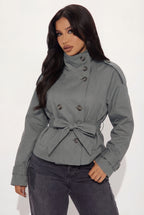 Elcevi | Women's Trenchcoat with Button Closure