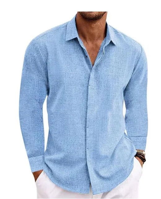 Jake Men's Long Sleeve Button Down Comfortable Shirt