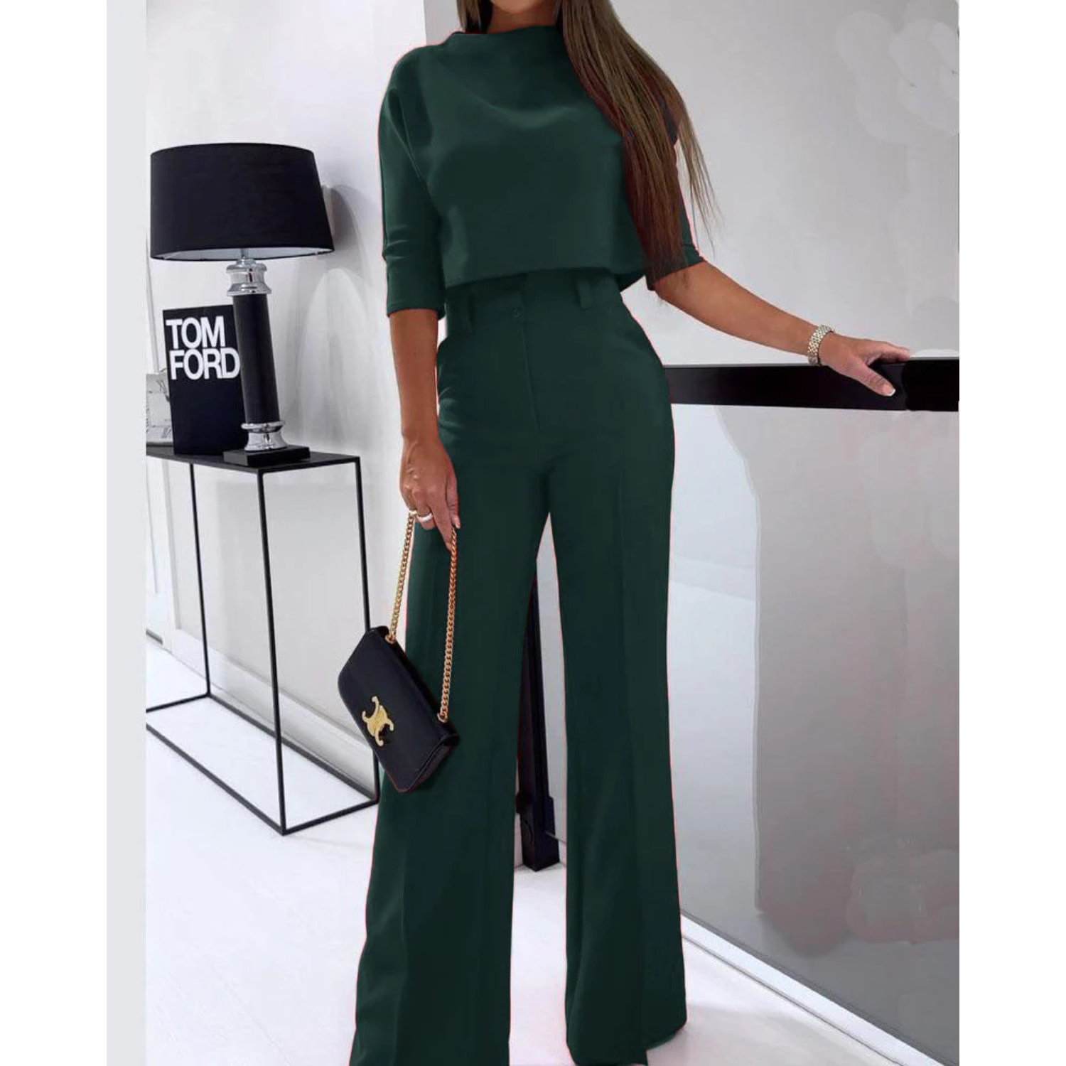 Carice | Elegant Tailored Wide-Leg Jumpsuit
