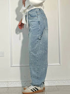 Alouissa | All Season – Vintage Denimfeel – Crystal Straight Jeans