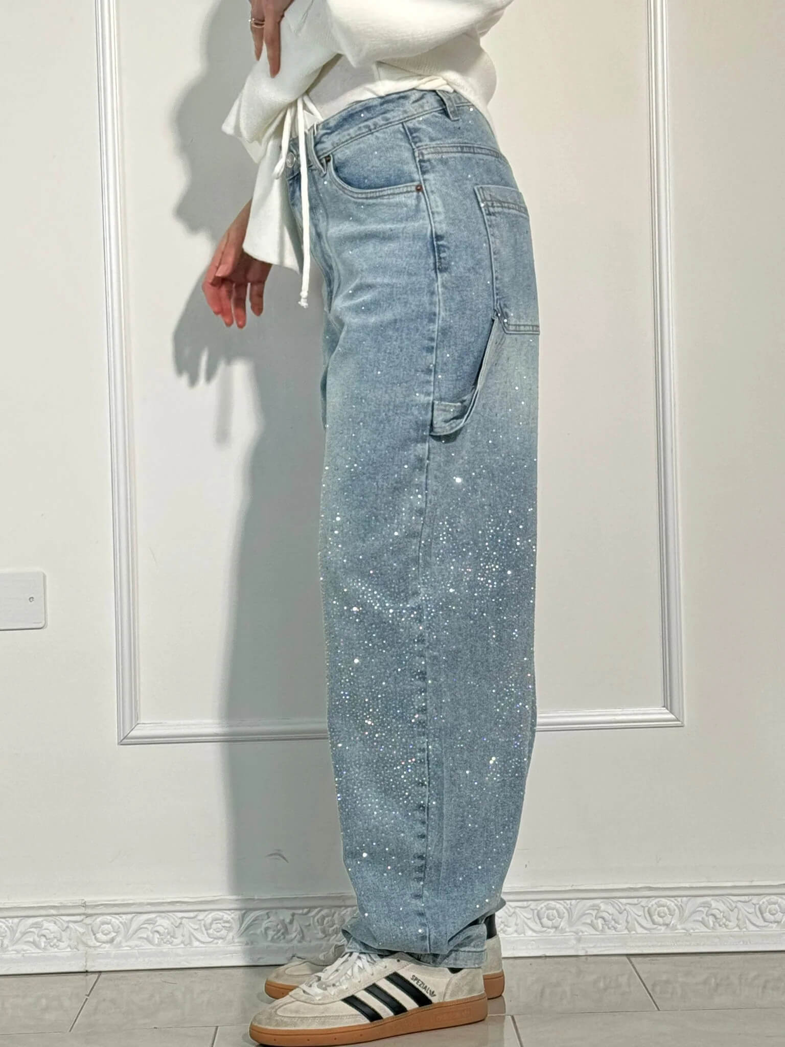 Alouissa | All Season – Vintage Denimfeel – Crystal Straight Jeans