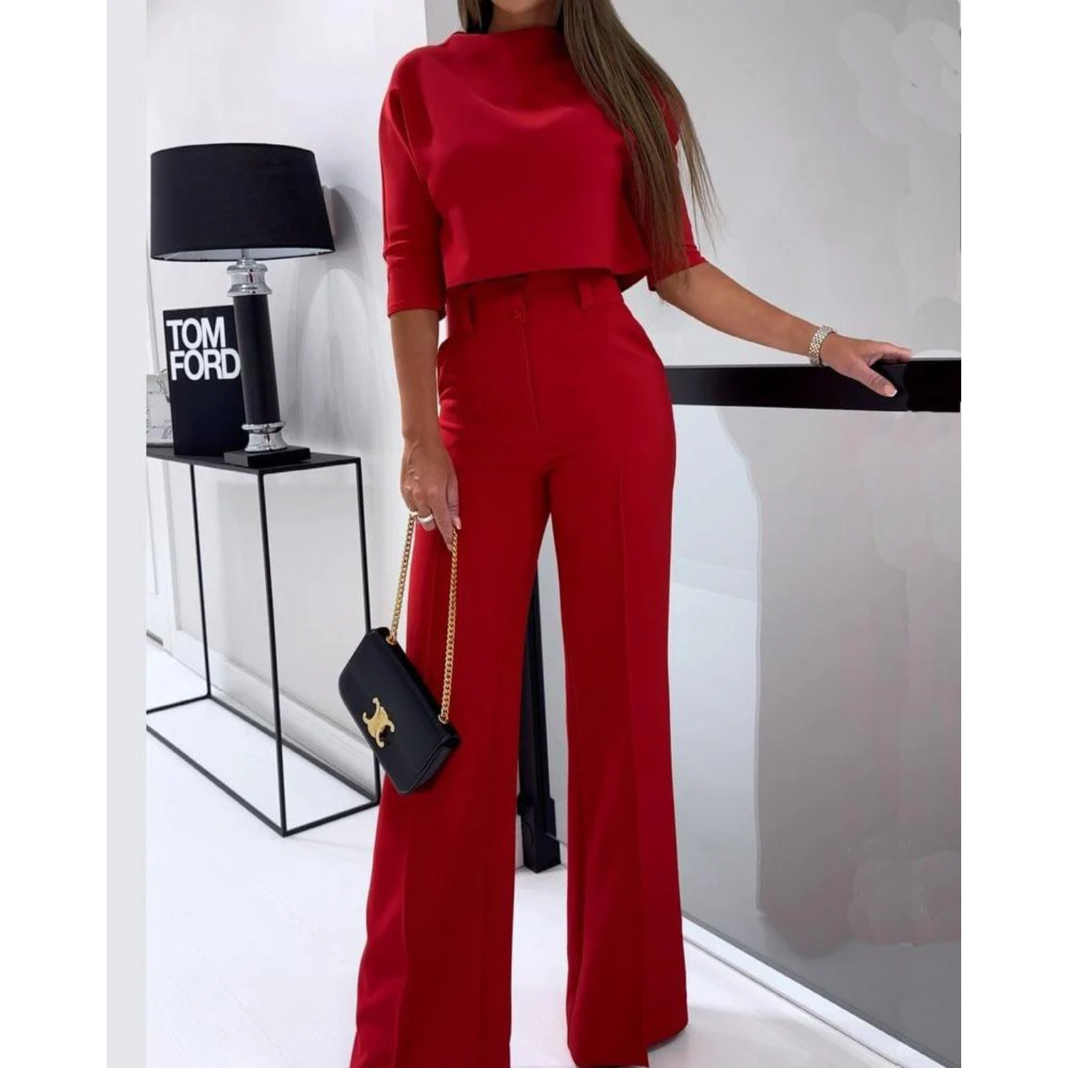 Carice | Elegant Tailored Wide-Leg Jumpsuit