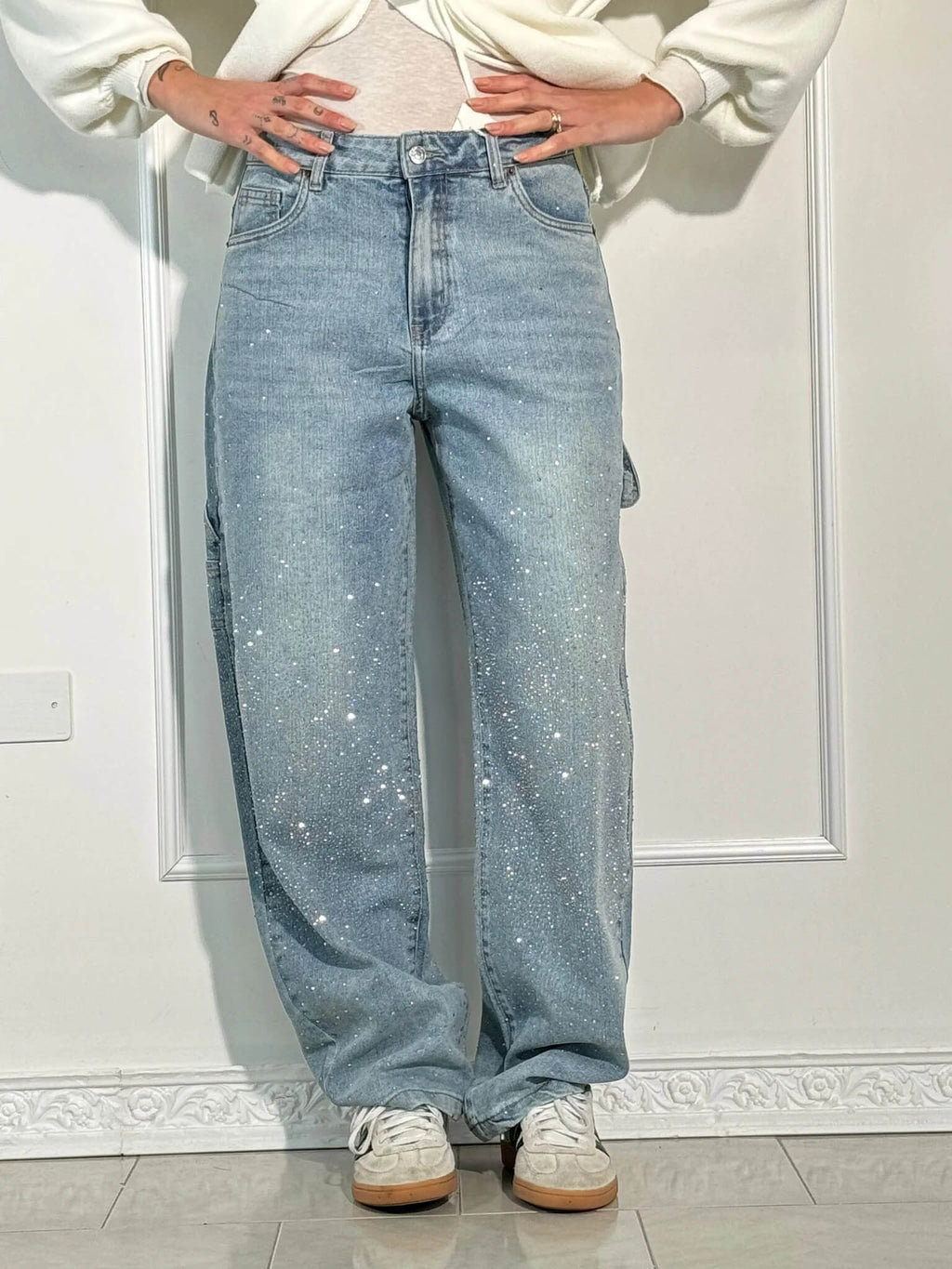 Alouissa | All Season – Vintage Denimfeel – Crystal Straight Jeans