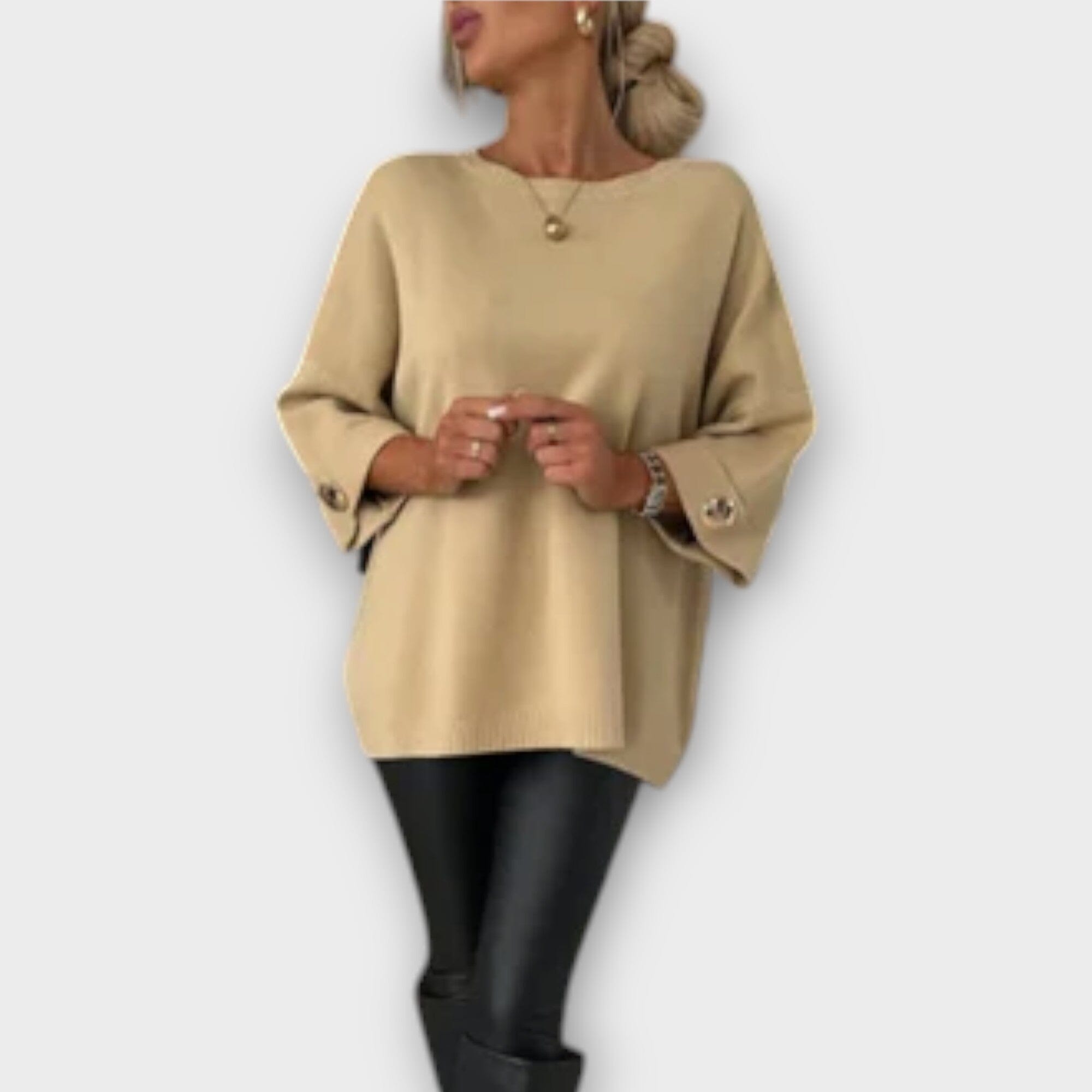 The Isabella Mary - Elegant Knit Blouse