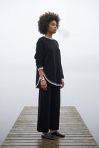 Lisa | Contrast Trim Relaxed Lounge Set