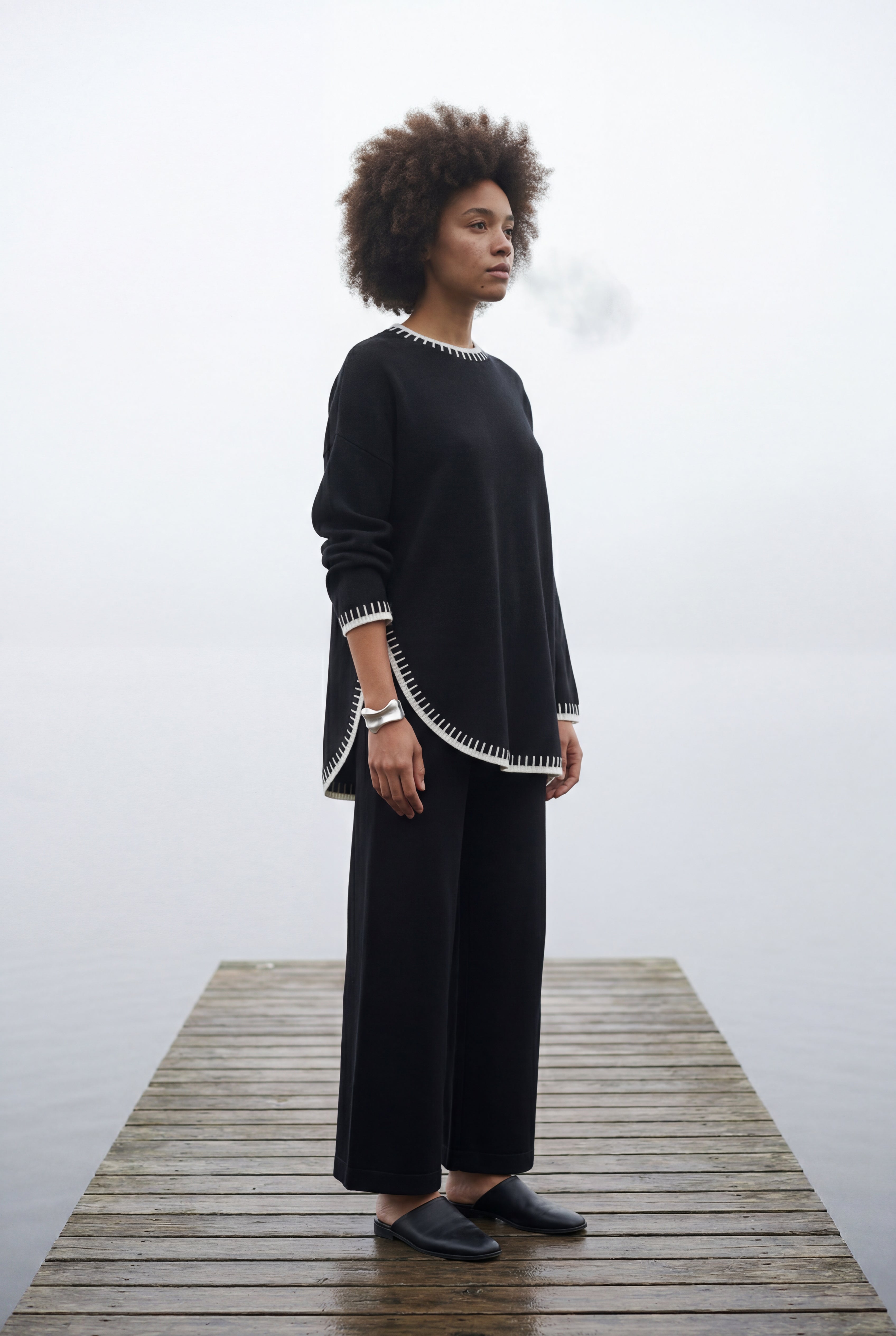 Lisa | Contrast Trim Relaxed Lounge Set
