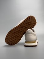 Liam | Ivory Retro-inspired Low Top Sneakers with Chunky Sole
