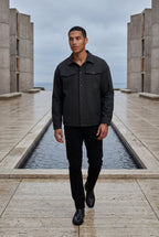 Liam | Men's Structured Snap Front Classic Trucker Jacket