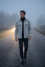 Liam | Men's Structured Snap Front Classic Trucker Jacket