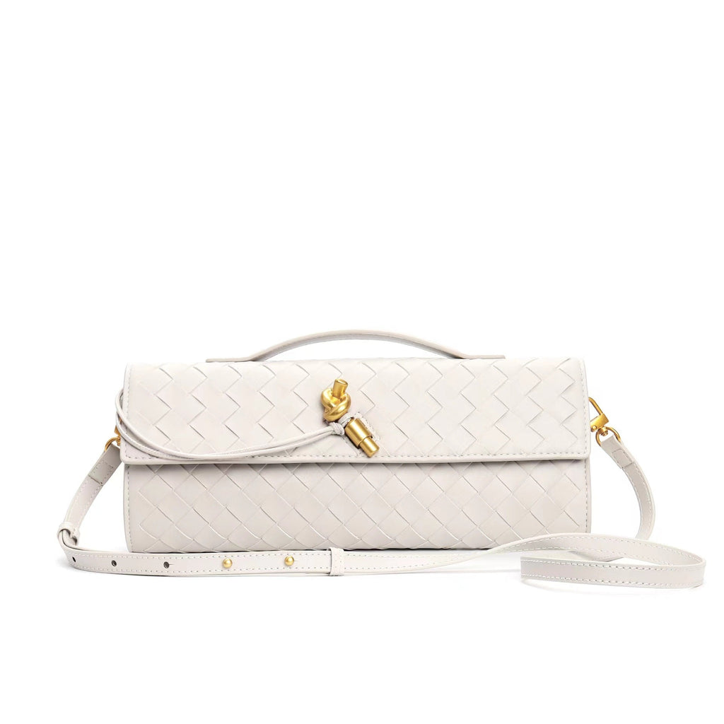 Lieke | Metallic Structured Clutch Shoulder Bag