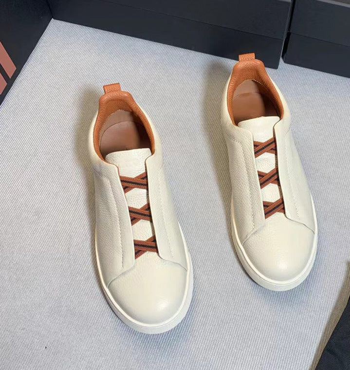Liam | Textured Slip-on Low Top Sneakers