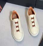Liam | Textured Slip-on Low Top Sneakers