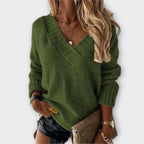 The Nina Maria - Cozy V-Cut Sweater