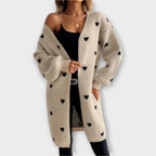 Juliette Maria - Heart Print Cardigan