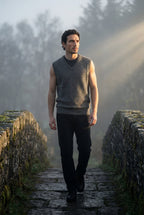 Liam | Classic V-neck Sweater Vest with Ribbed Hem