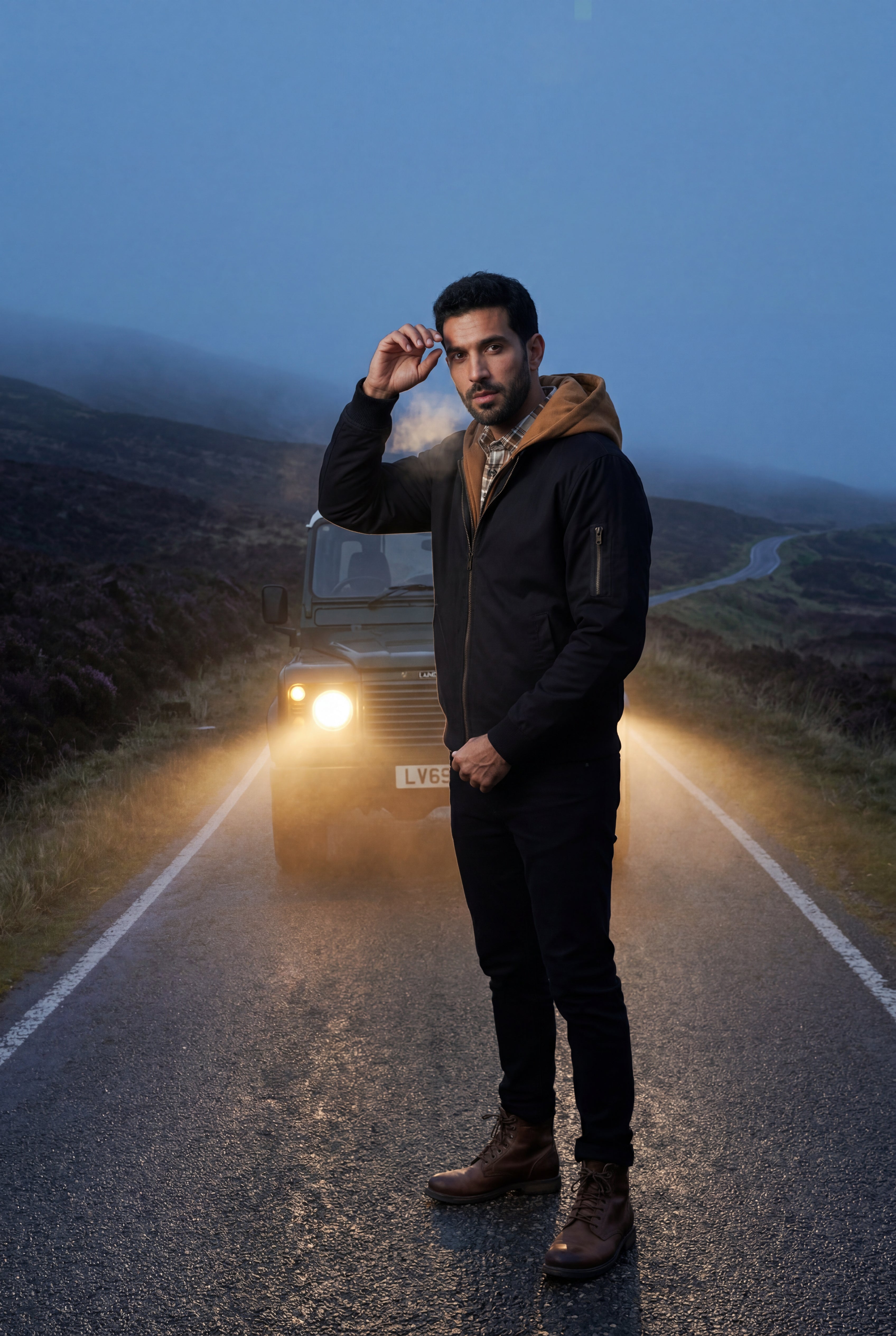 Gio | Contrast Lined Hooded Bomber Jacket