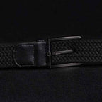 Liam | Men's Braided Stretch Belt with Trim and Buckle
