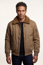Liam | Men's Faux Collar Classic Bomber Jacket