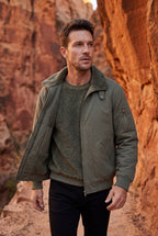 Liam | Men's Faux Collar Classic Bomber Jacket