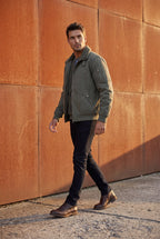 Liam | Men's Faux Collar Classic Bomber Jacket