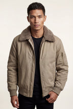 Liam | Men's Faux Collar Classic Bomber Jacket