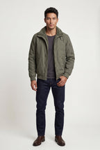 Liam | Men's Faux Collar Classic Bomber Jacket