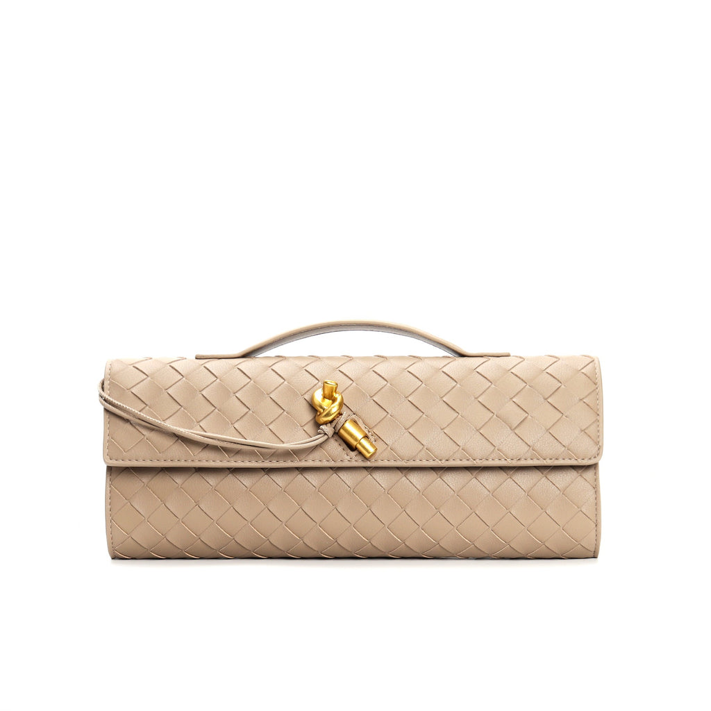 Lieke | Metallic Structured Clutch Shoulder Bag